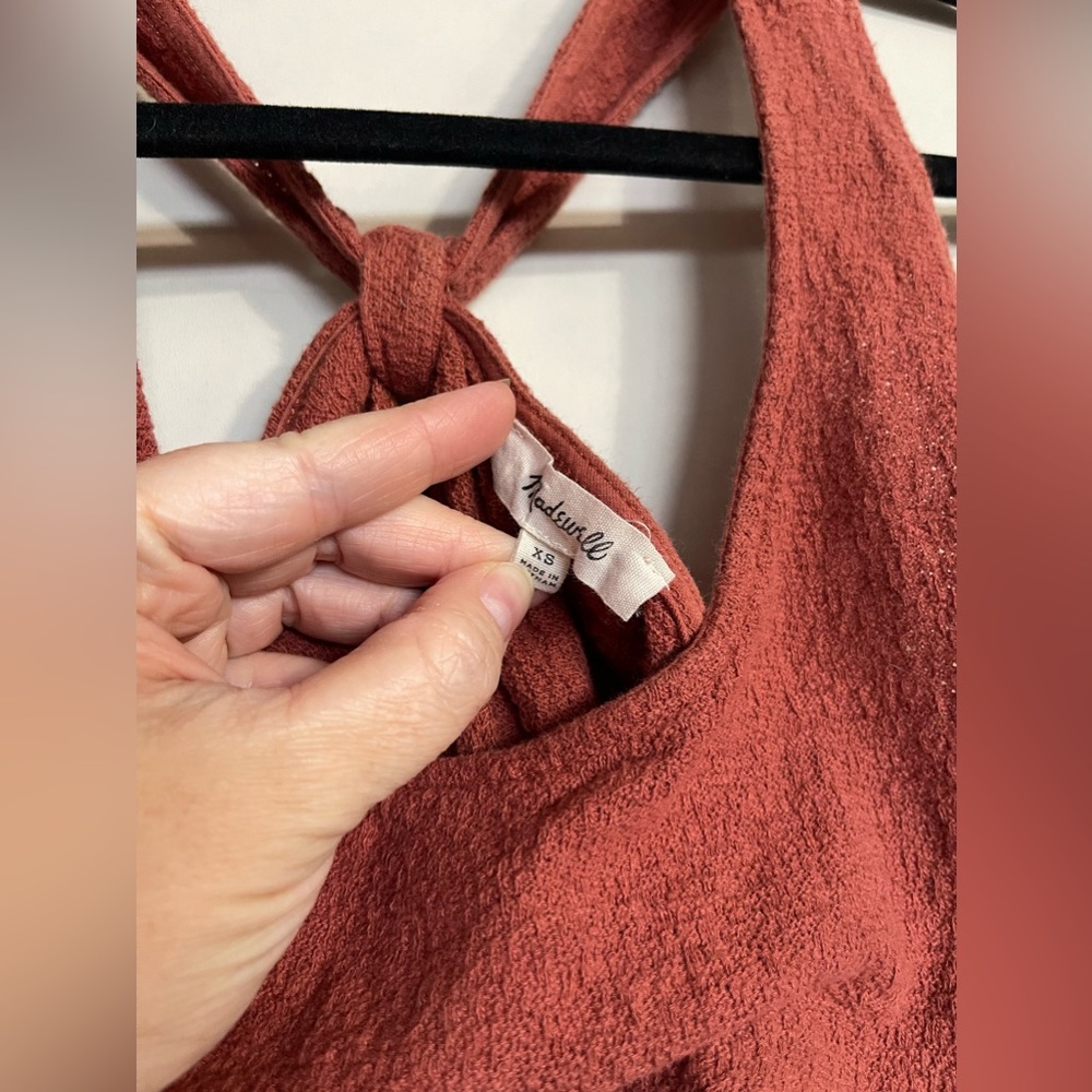 Madewell Tank Top Terracotta / Burnt Orange size XS - Picture 4 of 11